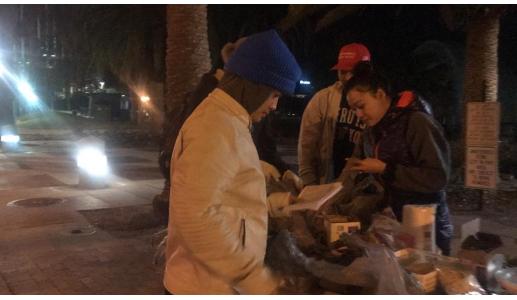 Feed Homeless and share Gospel and prayers