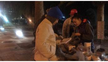Feed Homeless and share Gospel and prayers